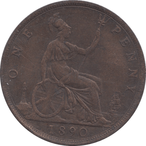 1890 PENNY ( GF ) 4 - Penny - Cambridgeshire Coins