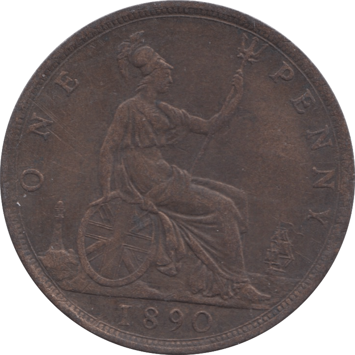 1890 PENNY ( GF ) 4 - Penny - Cambridgeshire Coins