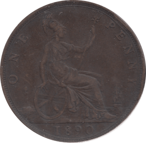 1890 PENNY ( GF ) B - Penny - Cambridgeshire Coins
