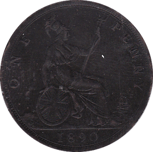 1890 PENNY ( GVF ) - Penny - Cambridgeshire Coins