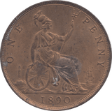 1890 PENNY ( UNC ) B - Penny - Cambridgeshire Coins