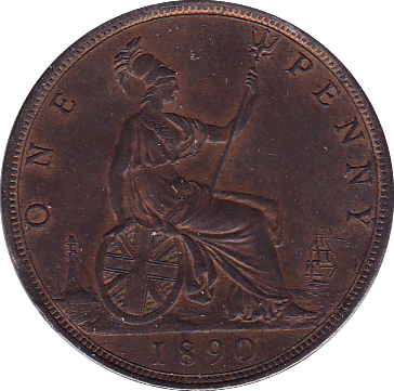 1890 PENNY ( UNC ) - Penny - Cambridgeshire Coins