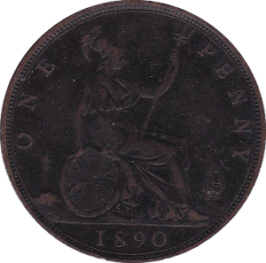 1890 PENNY ( VF ) - Penny - Cambridgeshire Coins