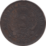 1890 REPUBLIC ARGENTINA 2 CENTAVOS - WORLD COINS - Cambridgeshire Coins
