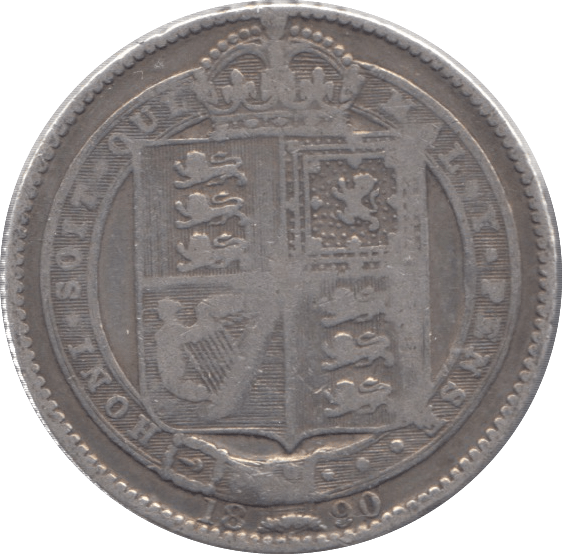 1890 SHILLING ( FINE ) - Shilling - Cambridgeshire Coins