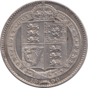 1890 SHILLING ( GVF ) - Shilling - Cambridgeshire Coins