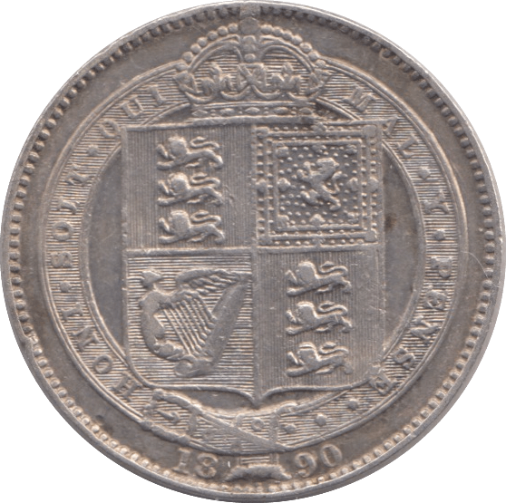 1890 SHILLING ( GVF ) - Shilling - Cambridgeshire Coins