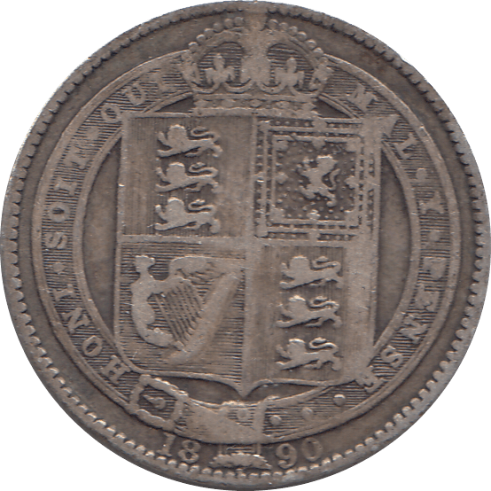 1890 SHILLING ( NF ) 4 - Shilling - Cambridgeshire Coins