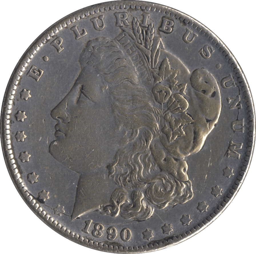 1890 SILVER MORGAN DOLLAR USA NEW ORLEANS MINT - SILVER WORLD COINS - Cambridgeshire Coins