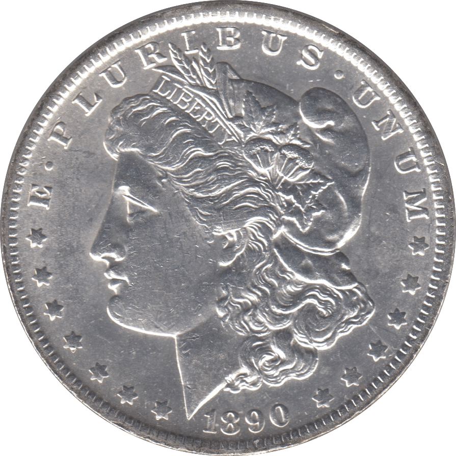 1890 SILVER MORGAN DOLLAR USA NEW ORLEANS MINT - SILVER WORLD COINS - Cambridgeshire Coins