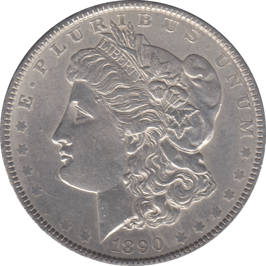 1890 SILVER MORGAN DOLLAR USA SAN FRANCISCO MINT 4 - SILVER WORLD COINS - Cambridgeshire Coins