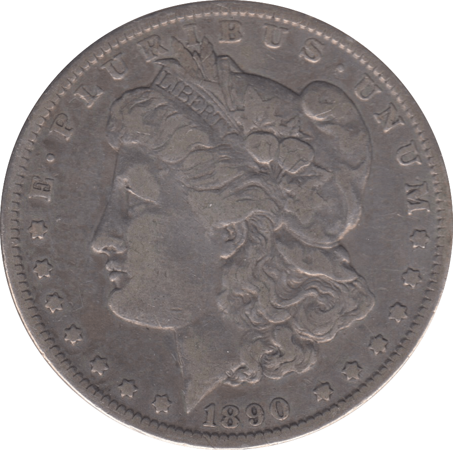1890 SILVER MORGAN DOLLAR USA - SILVER WORLD COINS - Cambridgeshire Coins
