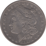 1890 SILVER MORGAN DOLLAR USA - SILVER WORLD COINS - Cambridgeshire Coins