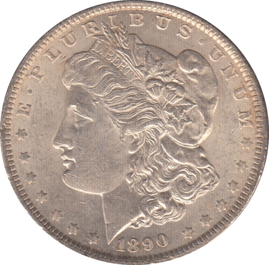1890 SILVER MORGAN DOLLAR USA - SILVER WORLD COINS - Cambridgeshire Coins