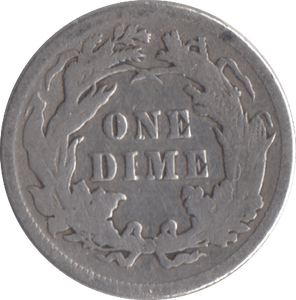 1890 SILVER ONE DIME USA - SILVER WORLD COINS - Cambridgeshire Coins