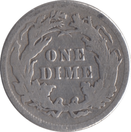 1890 SILVER ONE DIME USA - SILVER WORLD COINS - Cambridgeshire Coins