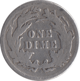 1890 SILVER ONE DIME USA - SILVER WORLD COINS - Cambridgeshire Coins