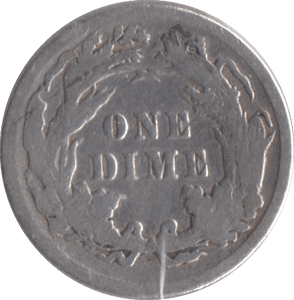 1890 SILVER ONE DIME USA - SILVER WORLD COINS - Cambridgeshire Coins