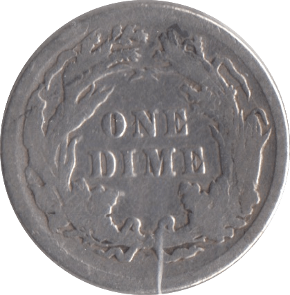 1890 SILVER ONE DIME USA - SILVER WORLD COINS - Cambridgeshire Coins