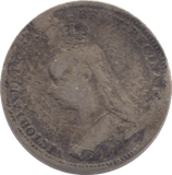 1890 SILVER THREEPENCE ( FAIR ) - Cambridgeshire Coins