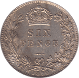 1890 SIXPENCE ( EF ) - Sixpence - Cambridgeshire Coins