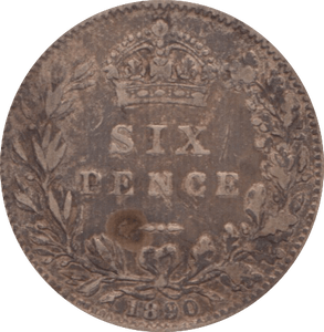 1890 SIXPENCE ( FINE ) 4 - Sixpence - Cambridgeshire Coins