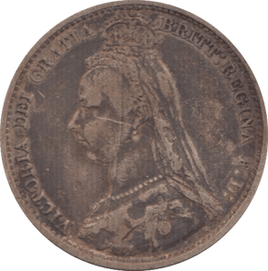 1890 SIXPENCE ( FINE ) 4 - Sixpence - Cambridgeshire Coins