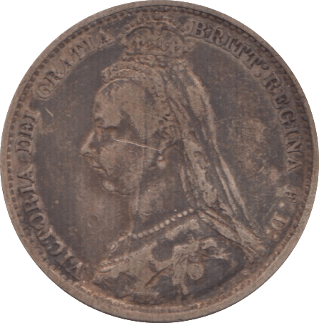 1890 SIXPENCE ( FINE ) 4 - Sixpence - Cambridgeshire Coins