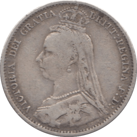 1890 SIXPENCE ( GF ) 3 - Sixpence - Cambridgeshire Coins