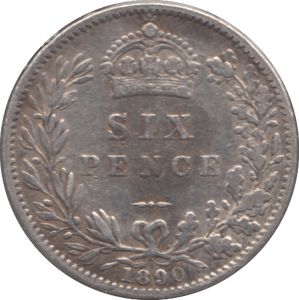 1890 SIXPENCE ( GVF ) 2 - Sixpence - Cambridgeshire Coins