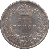 1890 SIXPENCE ( GVF ) 2 - Sixpence - Cambridgeshire Coins