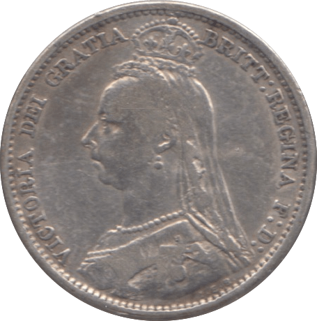 1890 SIXPENCE ( GVF ) 2 - Sixpence - Cambridgeshire Coins