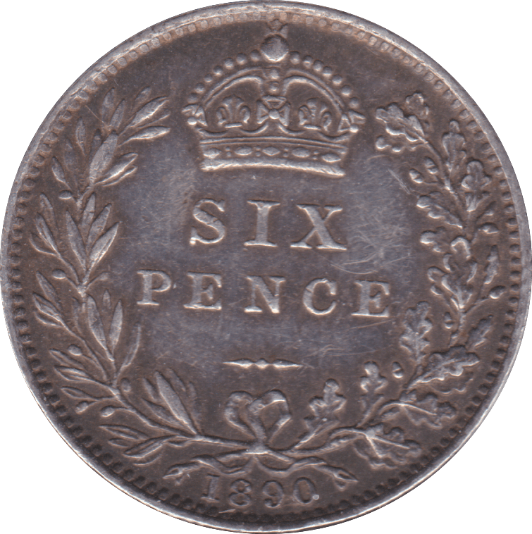 1890 SIXPENCE ( GVF ) - Sixpence - Cambridgeshire Coins