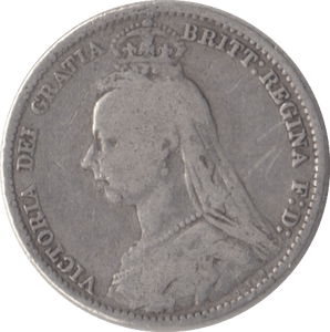 1890 SIXPENCE ( NF ) - Sixpence - Cambridgeshire Coins