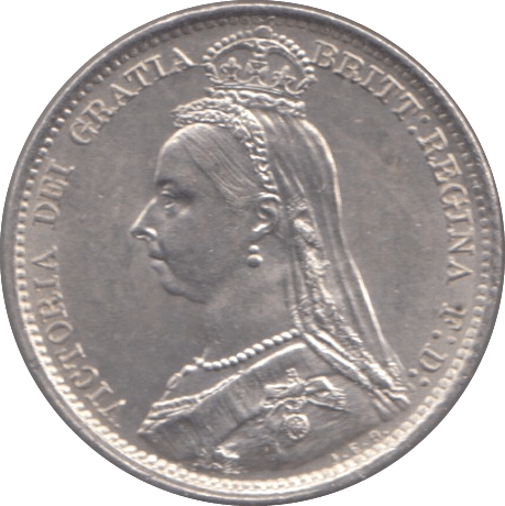 1890 SIXPENCE ( UNC ) - Sixpence - Cambridgeshire Coins