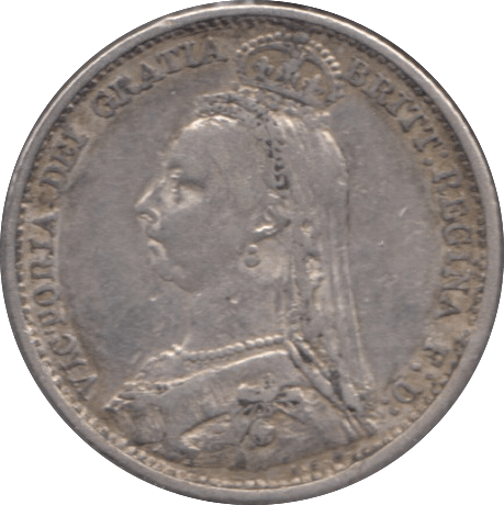 1890 SIXPENCE ( VF ) - Sixpence - Cambridgeshire Coins