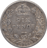 1890 SIXPENCE ( VF ) - Sixpence - Cambridgeshire Coins