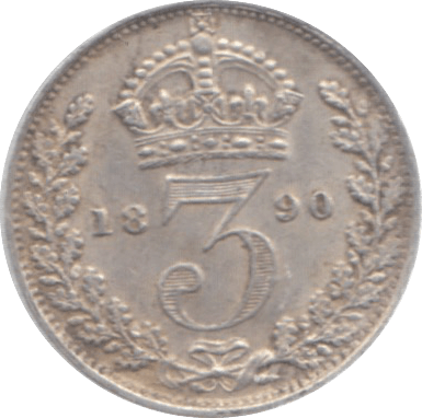 1890 THREEPENCE ( EF ) - Threepence - Cambridgeshire Coins