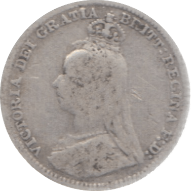 1890 THREEPENCE ( FINE ) 3 - Threepence - Cambridgeshire Coins