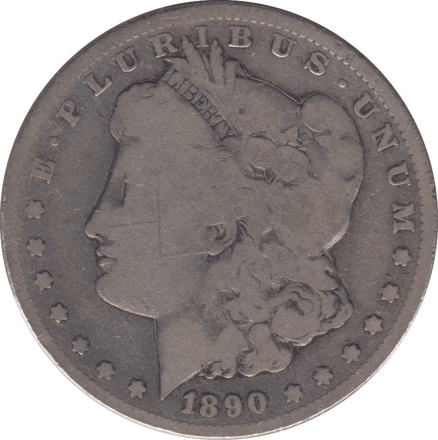 1890 USA SILVER MORGAN DOLLAR NEW ORLEANS MINT - WORLD COINS - Cambridgeshire Coins