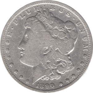 1890 USA SILVER MORGAN DOLLAR NEW ORLEANS MINT - WORLD COINS - Cambridgeshire Coins