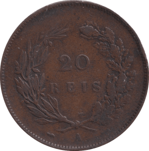 1891 20 REIS PORTUGAL - WORLD COINS - Cambridgeshire Coins