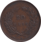 1891 20 REIS PORTUGAL - WORLD COINS - Cambridgeshire Coins