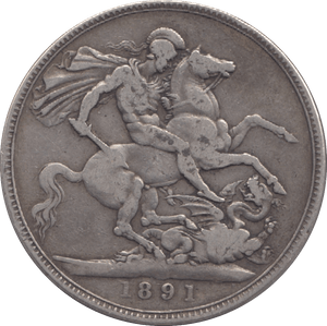 1891 CROWN ( FINE ) 10 - Crown - Cambridgeshire Coins