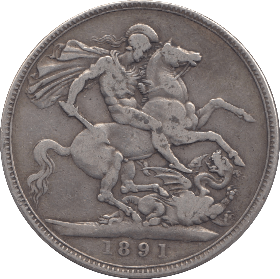 1891 CROWN ( FINE ) 10 - Crown - Cambridgeshire Coins