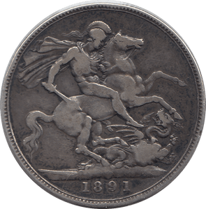 1891 CROWN ( FINE )13 - Crown - Cambridgeshire Coins