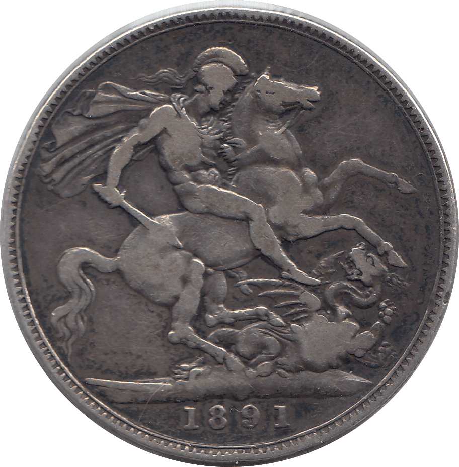 1891 CROWN ( FINE )13 - Crown - Cambridgeshire Coins