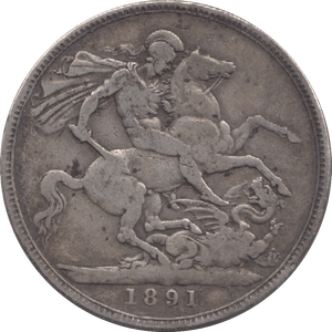 1891 CROWN ( FINE ) 13 - Crown - Cambridgeshire Coins