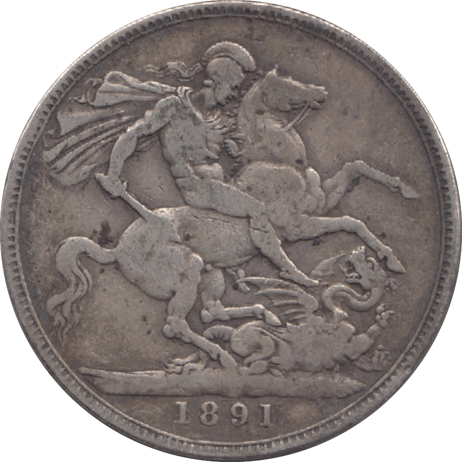 1891 CROWN ( FINE ) 13 - Crown - Cambridgeshire Coins