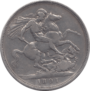 1891 CROWN ( FINE ) 14 - Crown - Cambridgeshire Coins